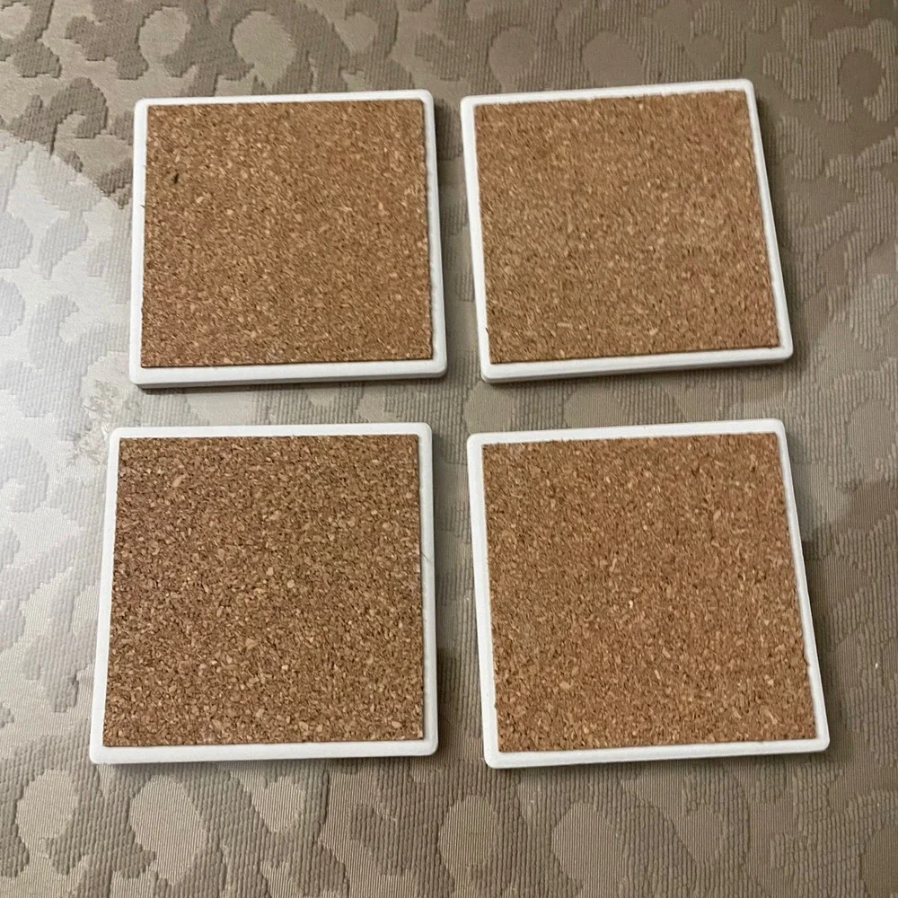 AbsorbaStone Highland Graphics Garden Flower Seed Coasters Set of 4 Barbara Mock